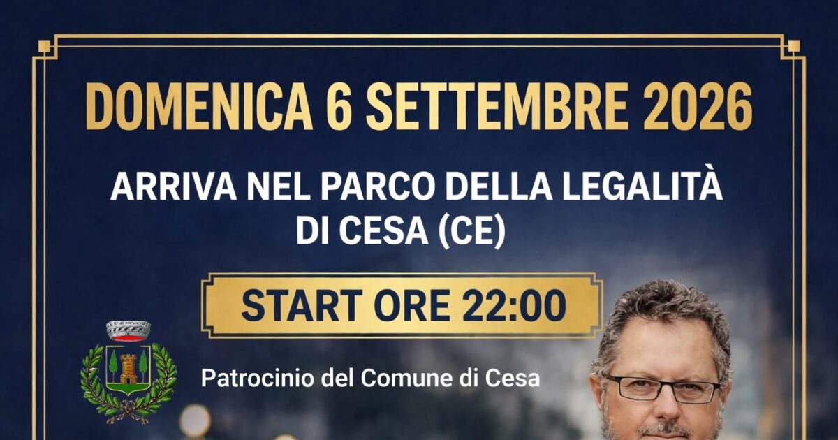 Cesa celebra legalità e territorio: una domenica di emozioni con Cosimo Di Livello Alto, Lello Musella e l’On. Francesco Emilio Borrelli