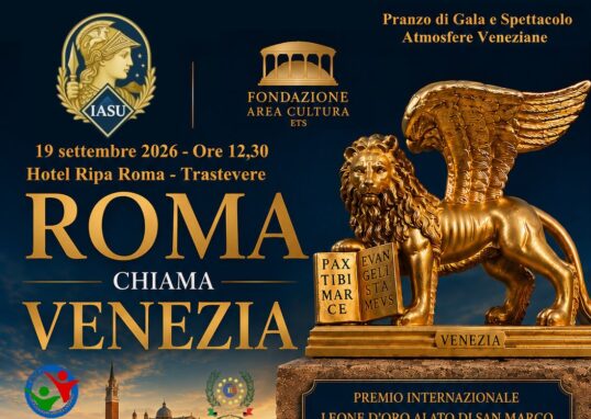 LEONE D’ORO ALATO DI SAN MARCO – OMAGGIO A VENEZIA – Unico per storia, identità e progetto. Un Premio che non imita nessuno
