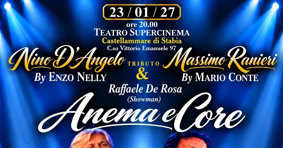 Enzo Nelly e Mario Conte celebrano Nino D'Angelo e Massimo Ranieri: il grande tributo arriva al Teatro Super Cinema