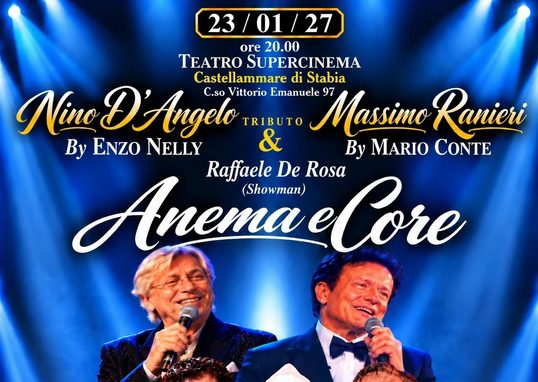 Enzo Nelly e Mario Conte celebrano Nino D'Angelo e Massimo Ranieri: il grande tributo arriva al Teatro Super Cinema