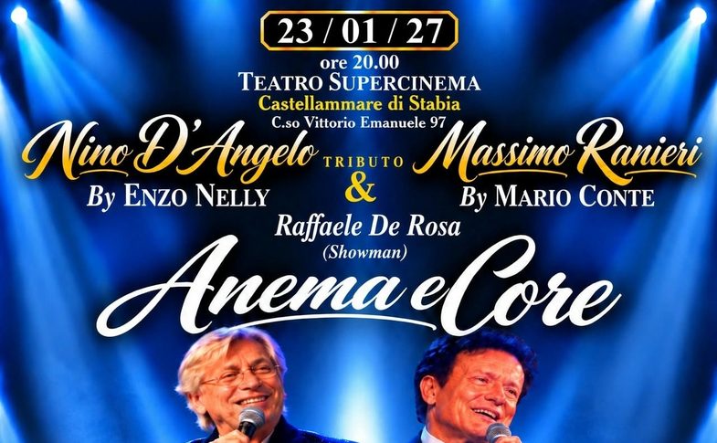 Enzo Nelly e Mario Conte celebrano Nino D'Angelo e Massimo Ranieri: il grande tributo arriva al Teatro Super Cinema