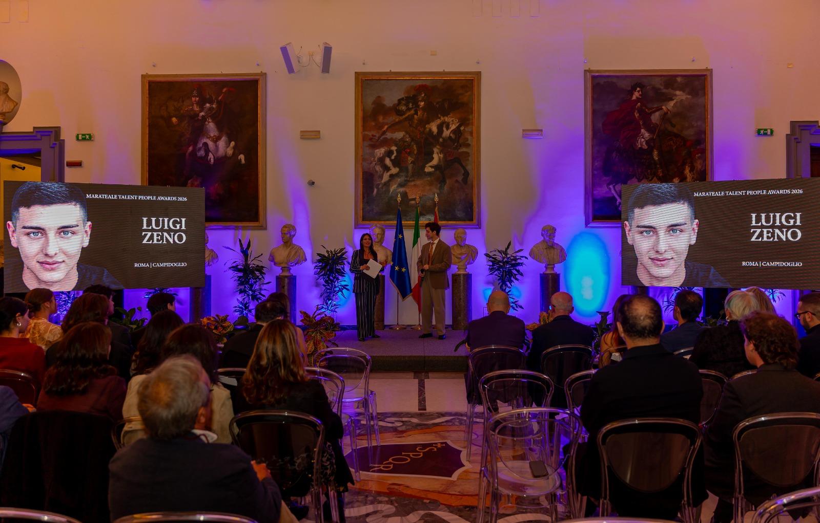 Luigi Zeno premiato al Campidoglio: un riconoscimento che conferma il suo percorso tra Netflix, Rai e cinema