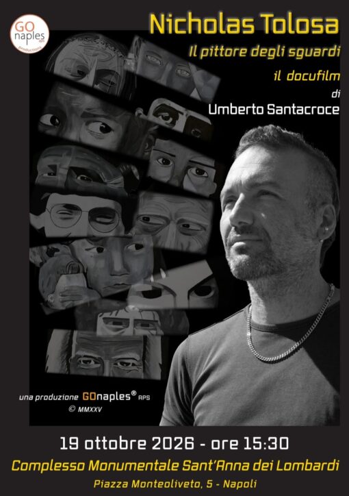 Arte, cinema e Servizio Civile: al Complesso Monumentale Sant’Anna dei Lombardi un incontro con l’artista Nicholas Tolosa e il regista Umberto Santacroce